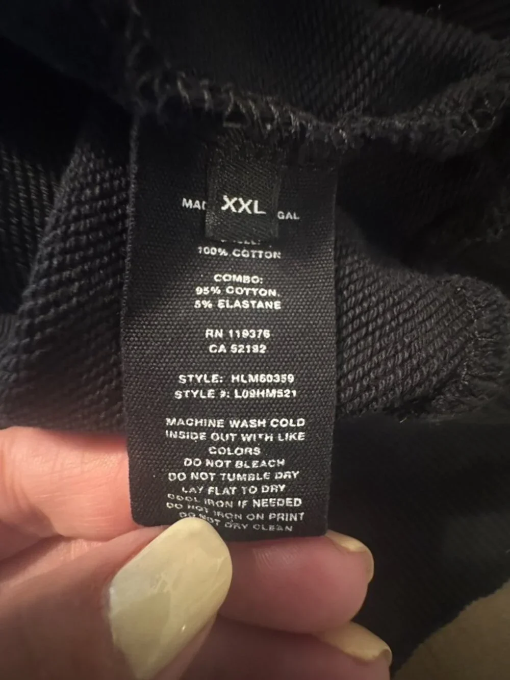 Helmut Lang Black Spell Out Hoodie Men XXL Designer Streetwear Logo - Picture 6 of 10